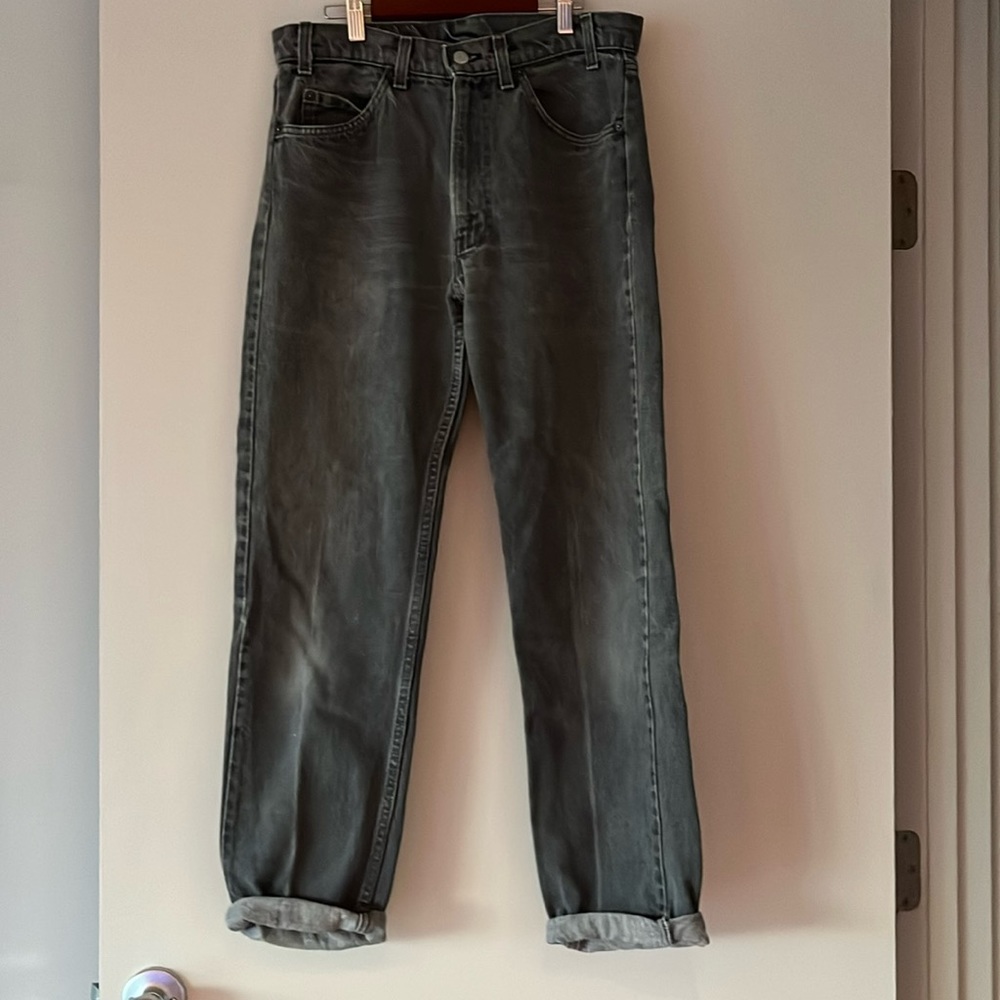 Dark, gray vintage Levi’s.